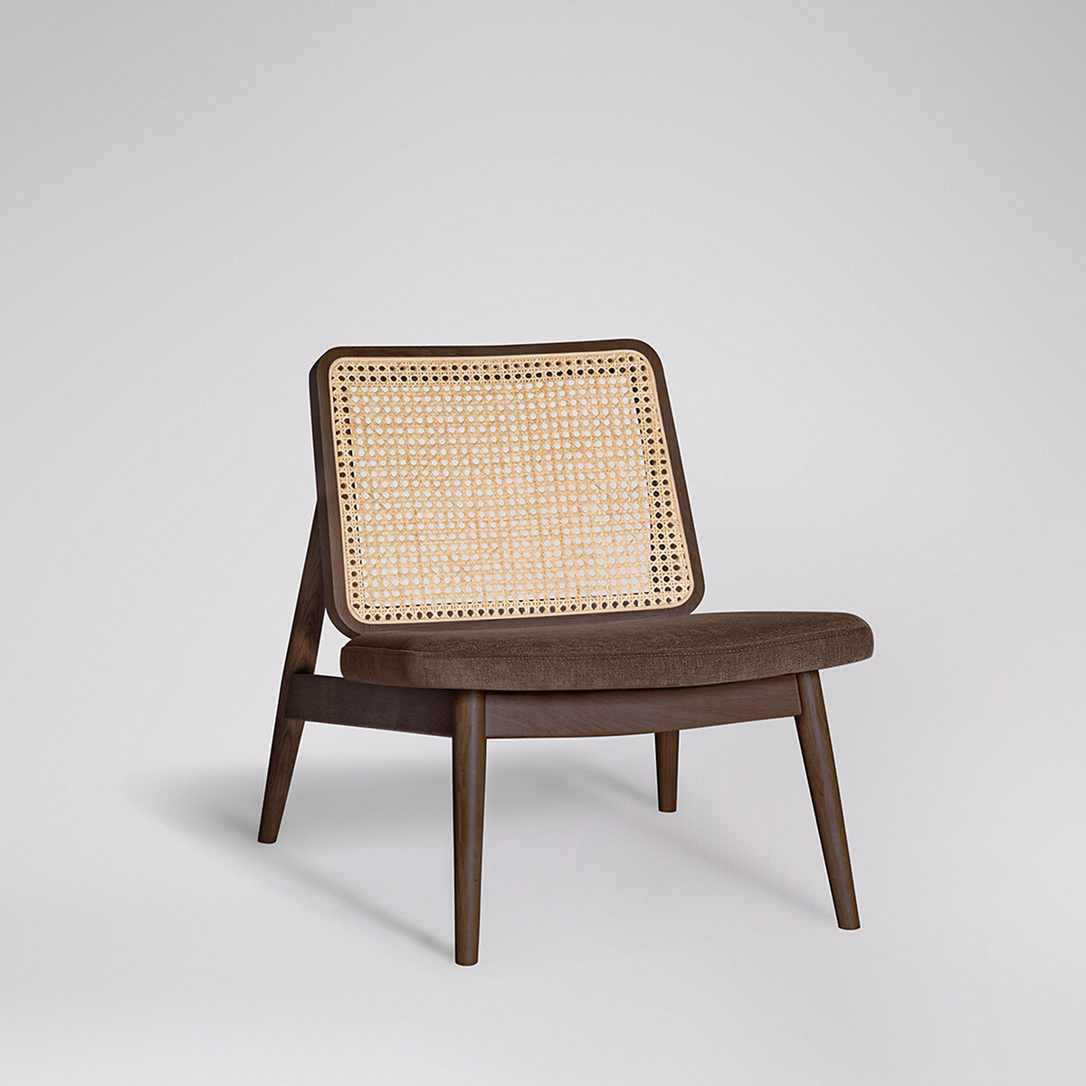 Linton Fabric Armchair brown, SWOON