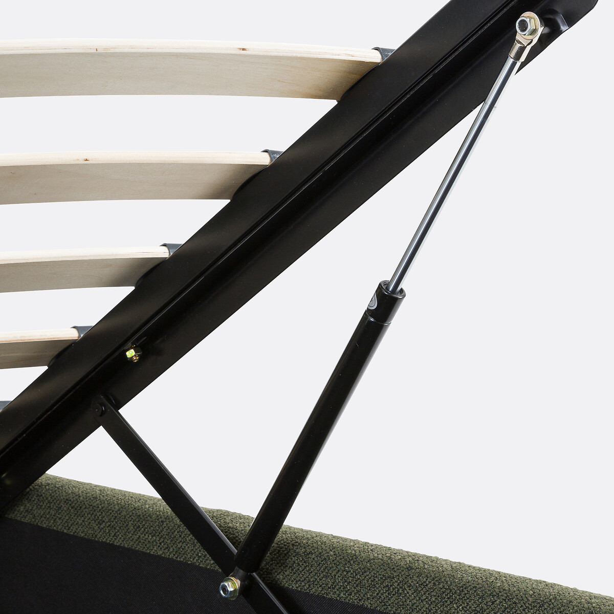 Lit coffre bouclette avec sommier relevable, Conto vert foncé, LA REDOUTE INTERIEURS