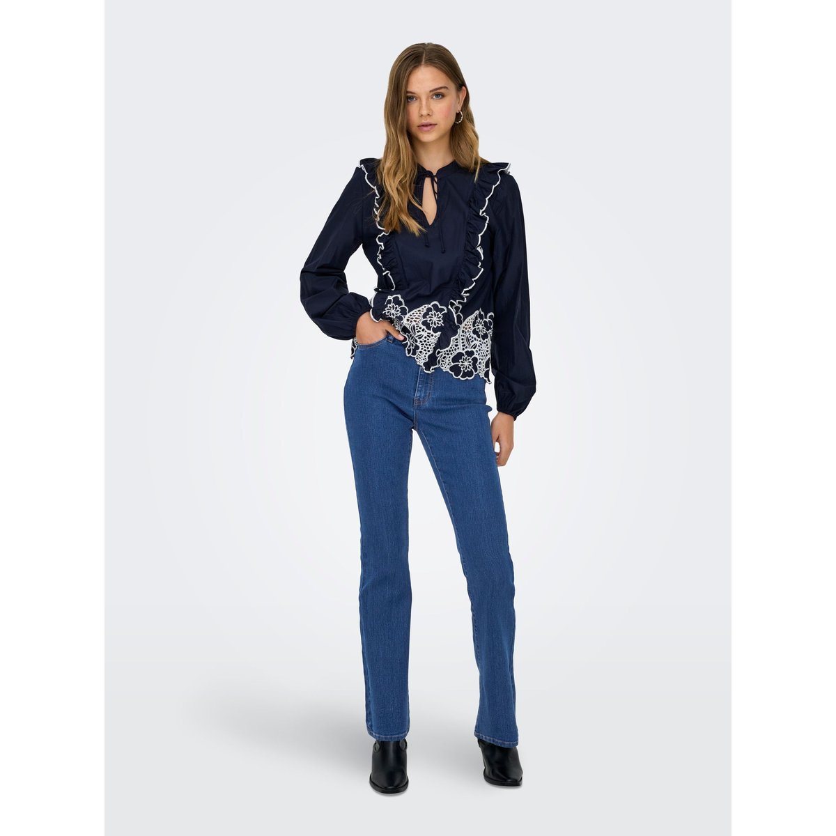 Jean Flared medium blue denim, JDY