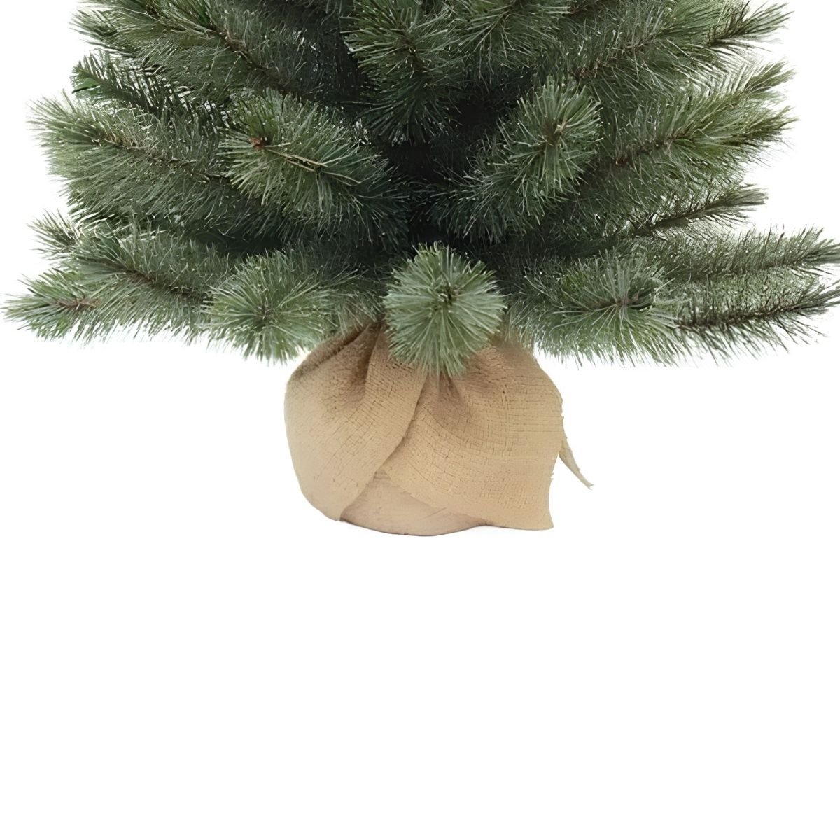 Sapin de Noël artificiel dans un sac en jute H60 cm FOREST FROSTED vert, TRIUMPH TREE