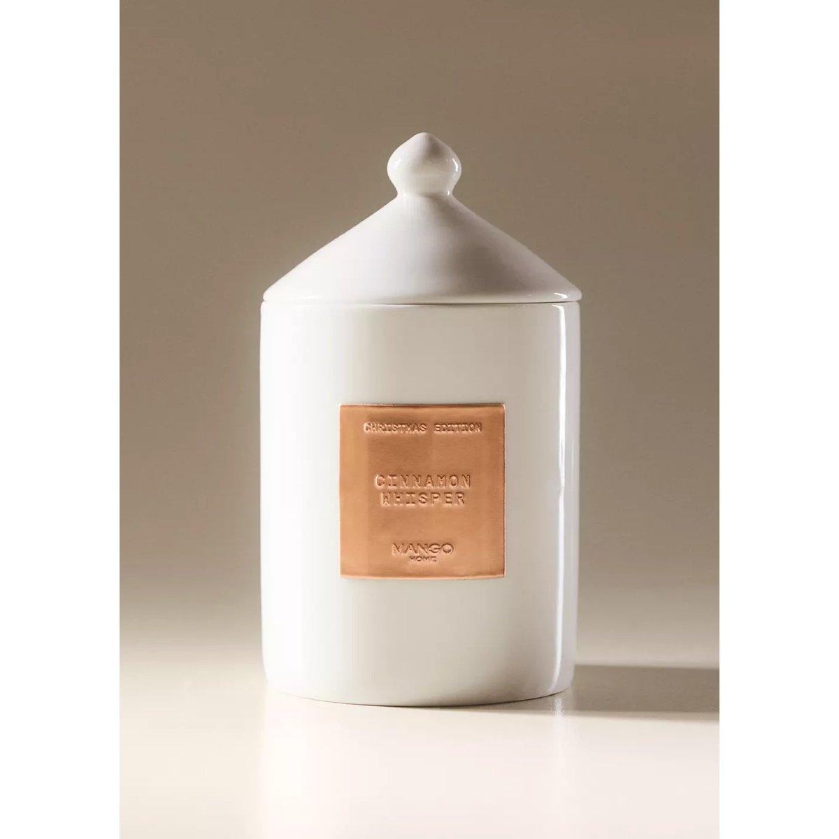 Bougie parfumée CINNAMON 350 g cuivre, MANGO HOME