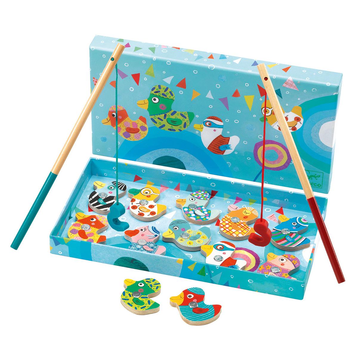 Jeu de pêche aux canards multicolore, DJECO