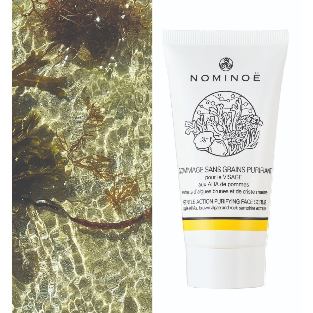 Gommage sans grains purifiant couleur unique, NOMINOE