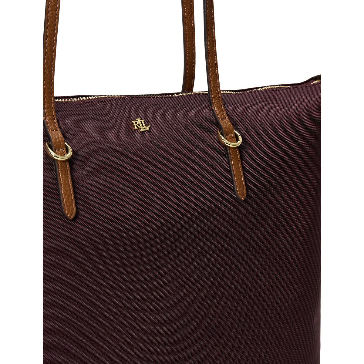 Sac tote large en toile, KEATON bordeaux, LAUREN RALPH LAUREN
