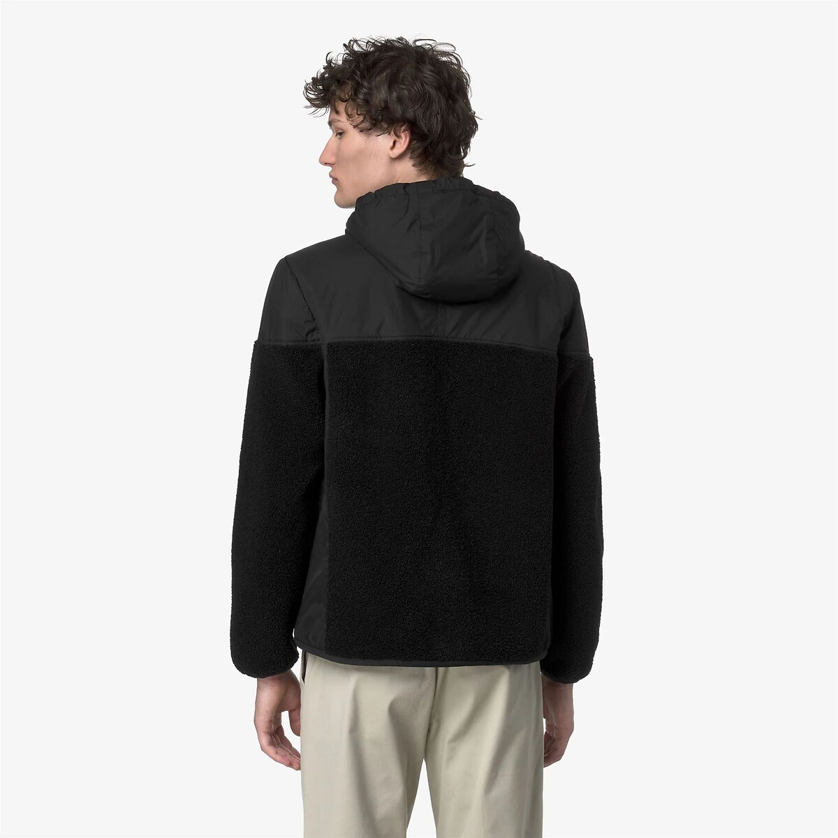 Veste en sherpa unisexe, SAMSON ORSETTO 4.0 noir, K-WAY