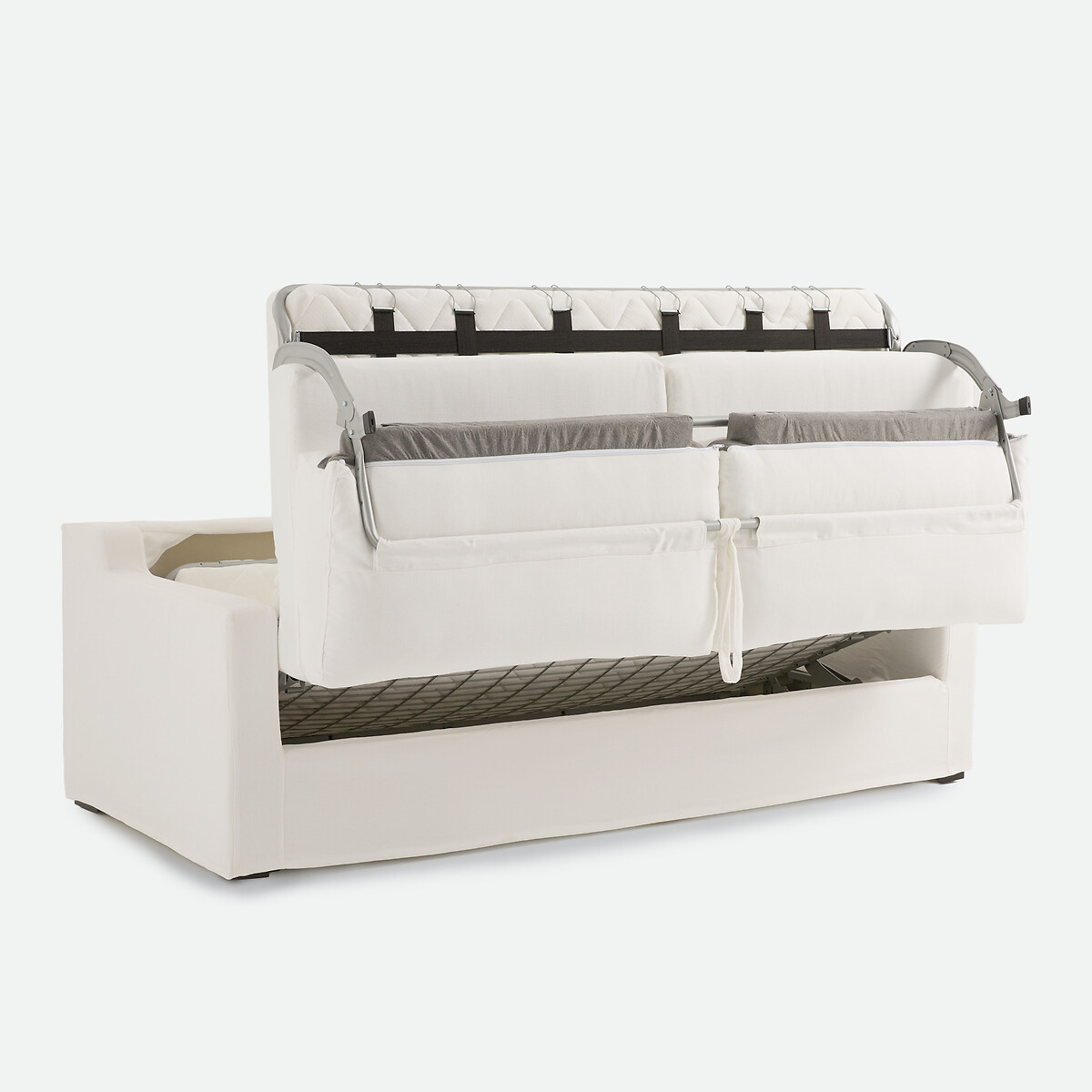 Canapé convertible déhoussable, 2, 3 ou 4 places, en coton et lin, LINETTO ecru, LA REDOUTE INTERIEURS