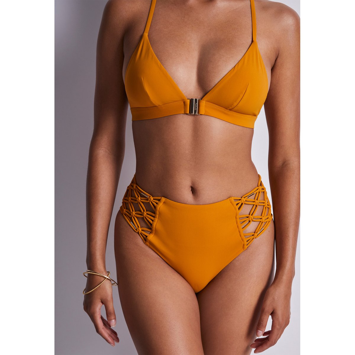 Bas de maillot de bain Culotte taille haute Gipsy Muse orange, AUBADE