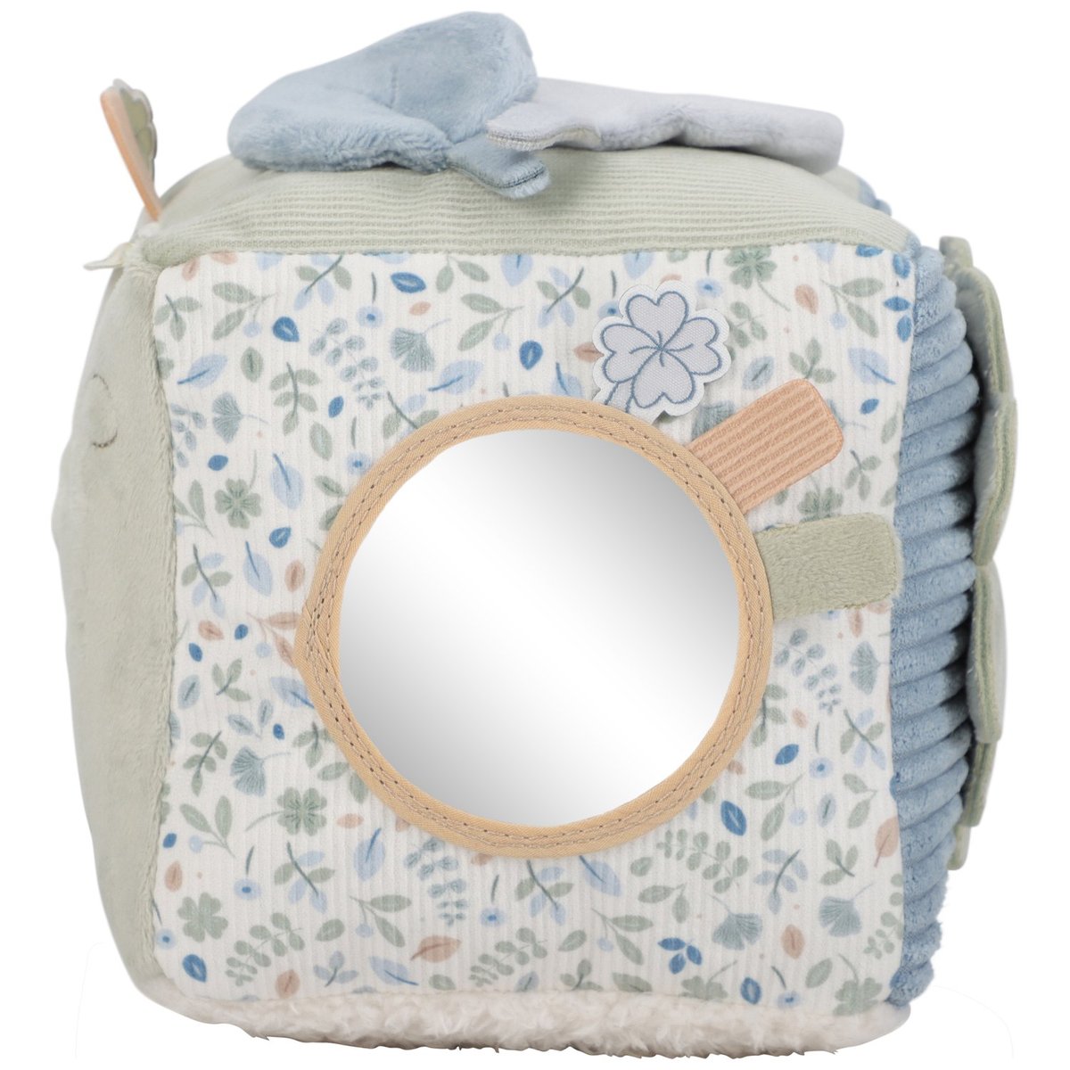 Cube d'activités bleu, gris, beige, LITTLE DUTCH