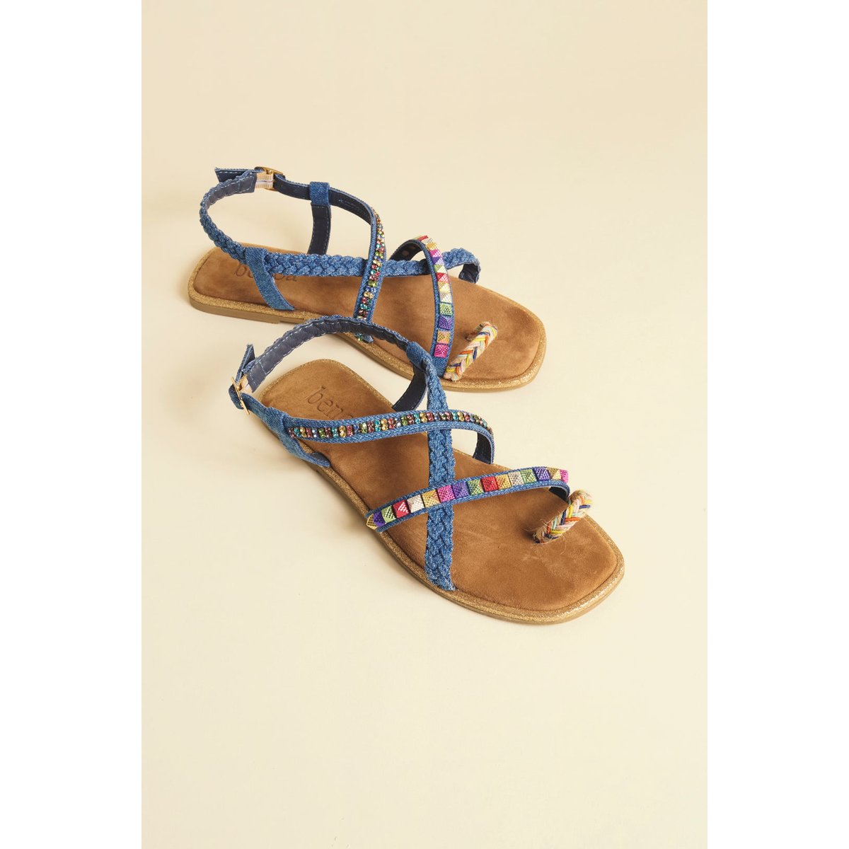 Sandales plates jean FUNKY jean, BENOA