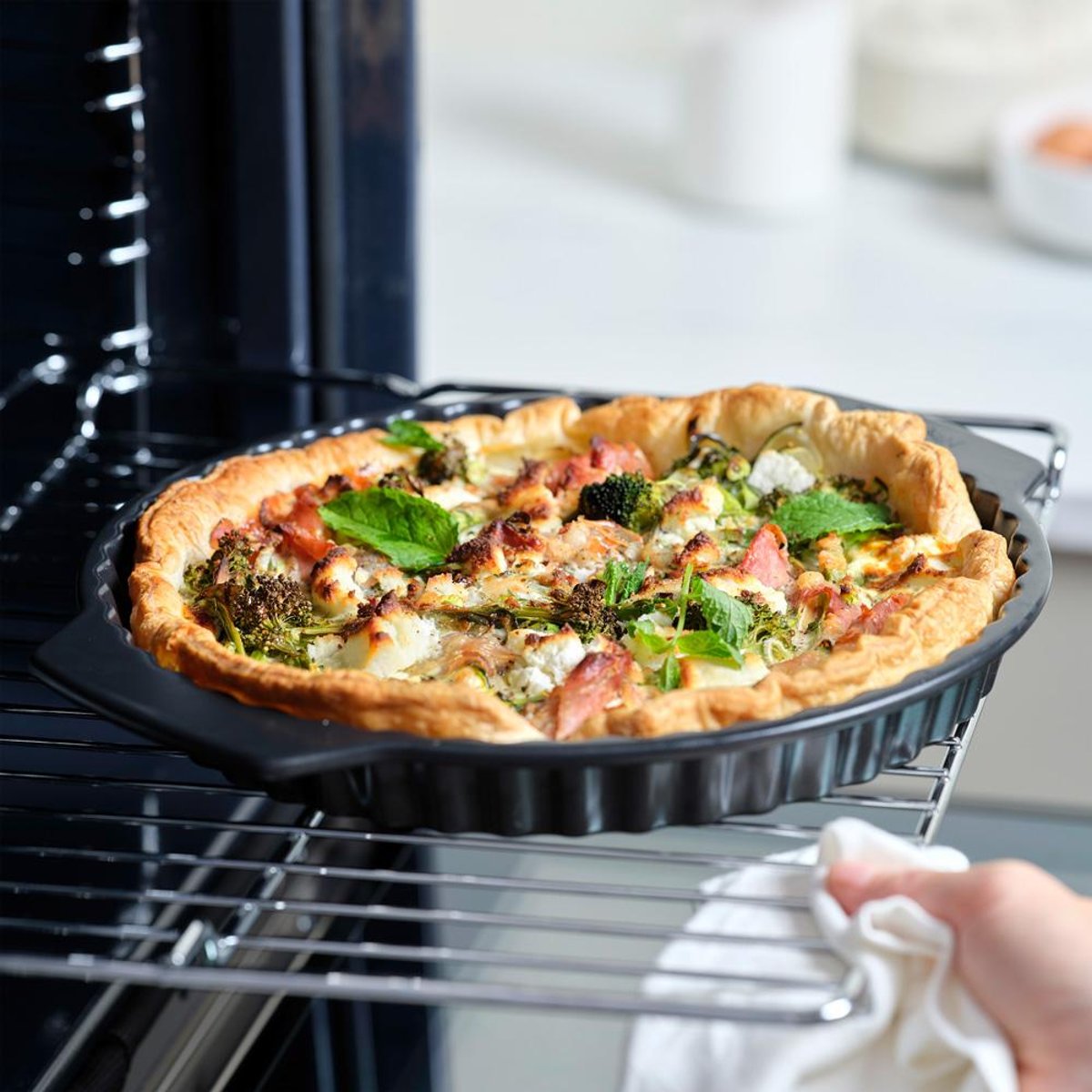 Moule à tarte 28 cm noir, GREENPAN