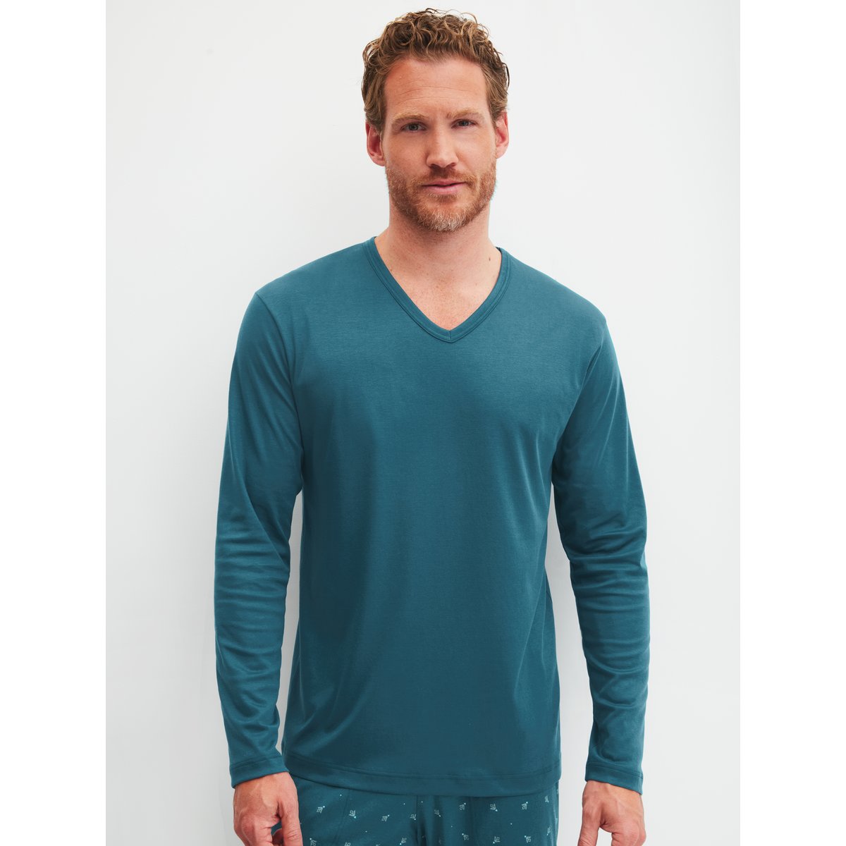 T-shirt à manches longues manches longues Coton RMX SLEEP FREE essence profonde, CALIDA