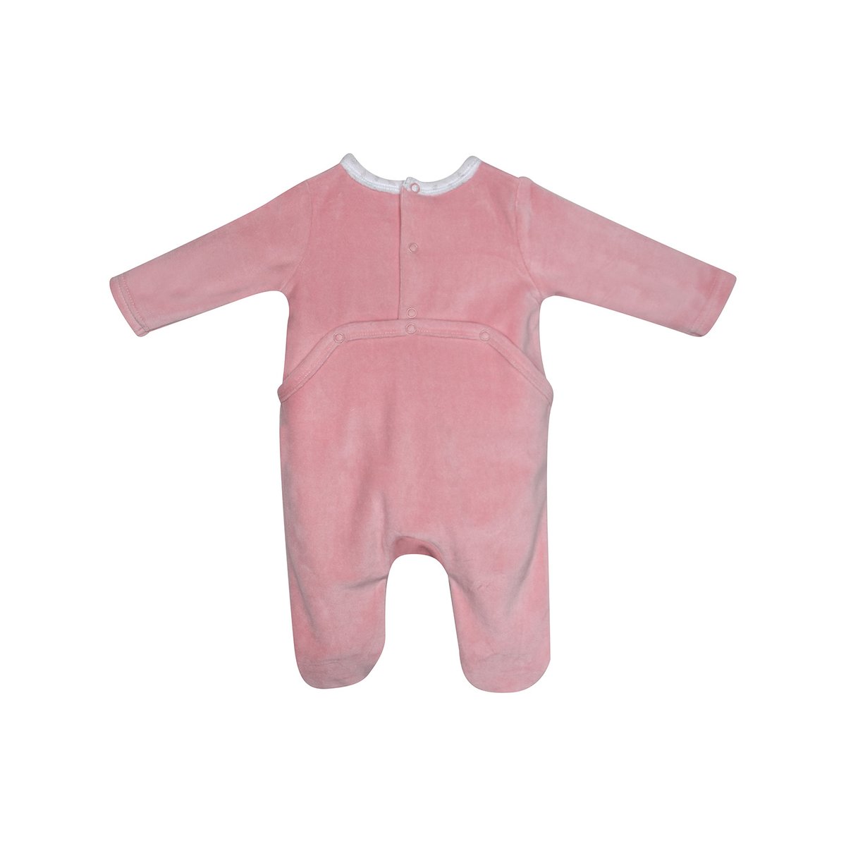 Dors bien ismaella velours rase pont dos bebe rose, SUCRE D'ORGE