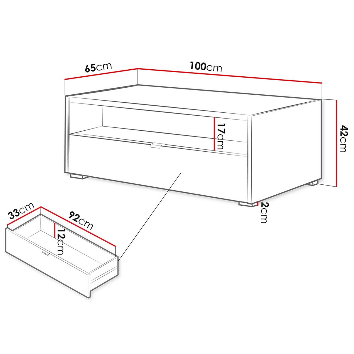 Table basse - JUDY bois, BEST MOBILIER