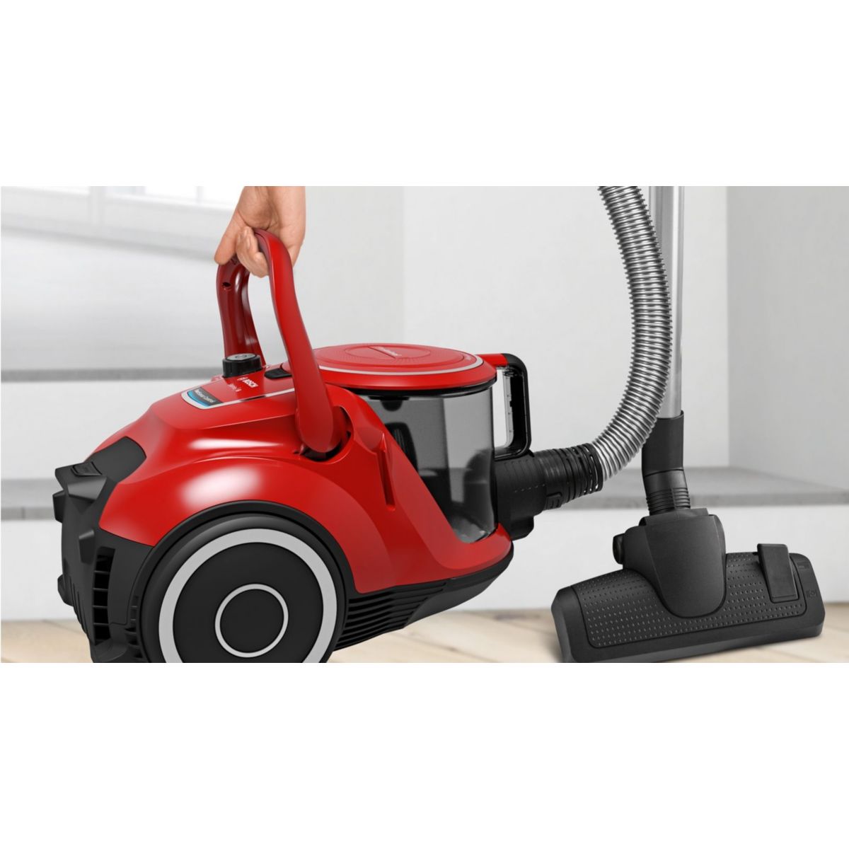 Aspirateur sans sac GS41 pro animal BGS41PET1 rouge, BOSCH