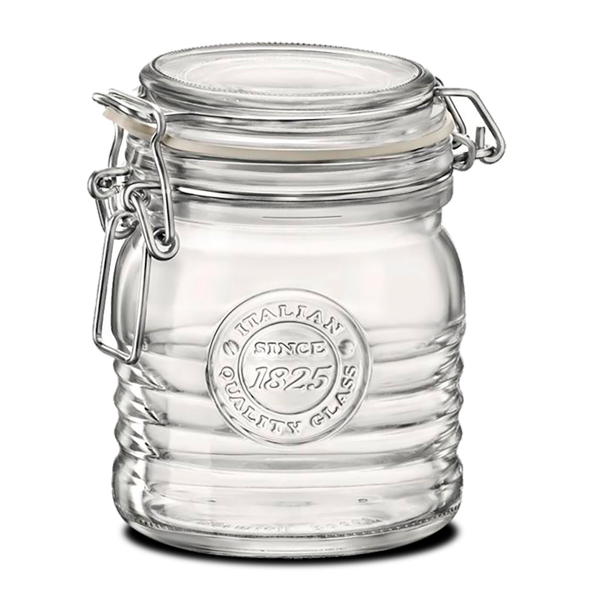 Bocal cuisine hermétique en verre couvercle clip 350ML transparent, WADIGA