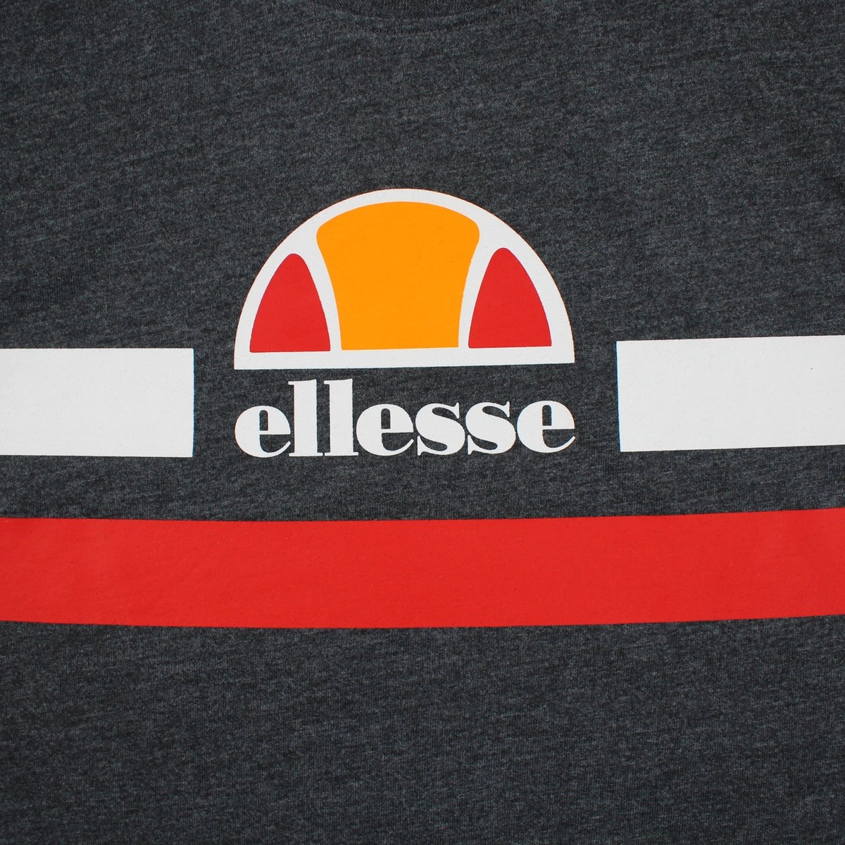 T-shirt manches courtes à bandes contrastées DAILY anthracite, ELLESSE