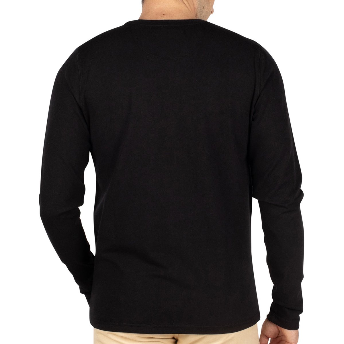T-shirt manches longues BASIC noir, SHILTON