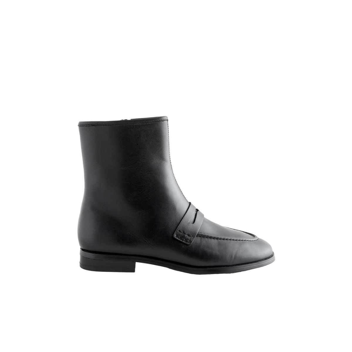 Bottines style mocassins forever comfort® noir, NEXT