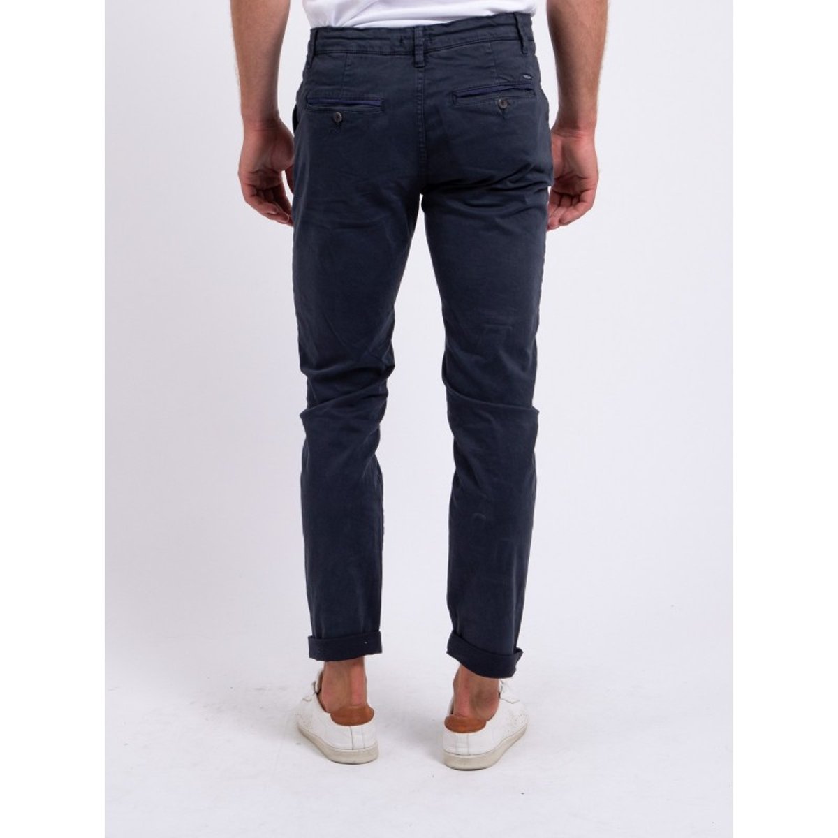 Pantalon Chino Coupe Ajustée Carltaro bleu marine, RITCHIE