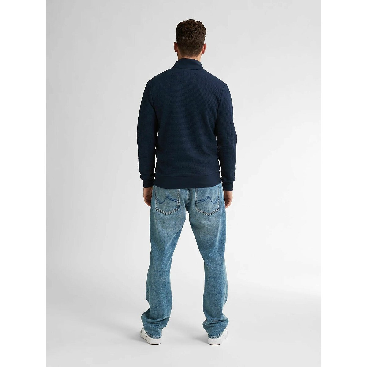 Quarter-Zip Sweatshirt navy blue, PETROL INDUSTRIES