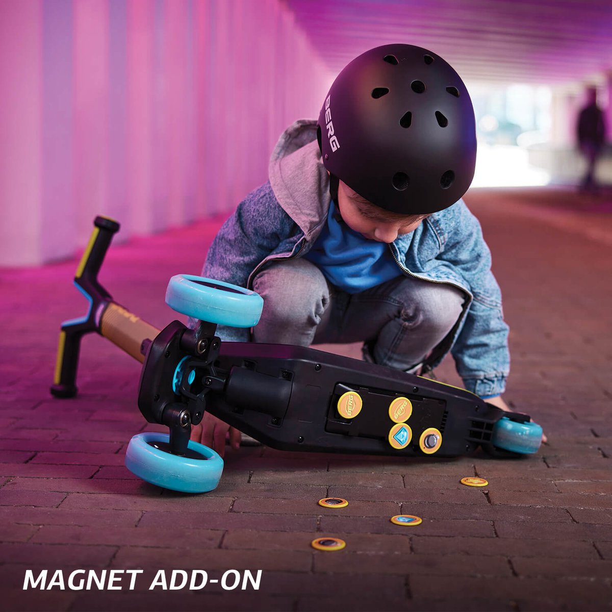 Jeu magnétique pour trottinette Nexo noir, BERG TOYS