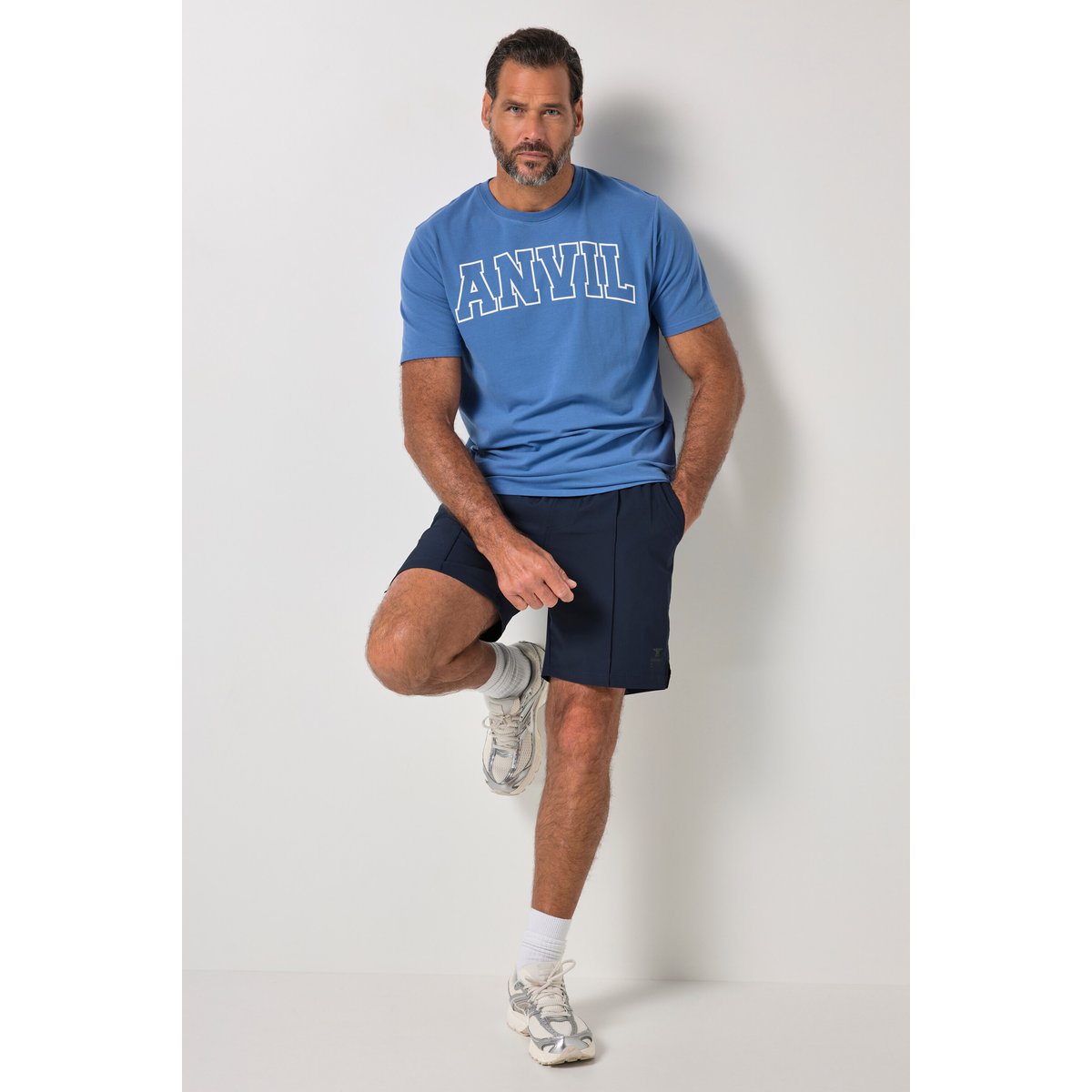 T-shirt FLEXNAMIC® bleu jean, JP1880