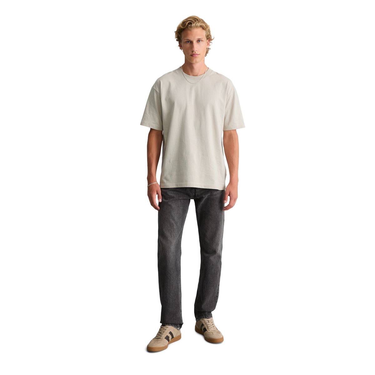 Jeans modèle Sverre droit en pur coton bio gris, MARC O’POLO DENIM
