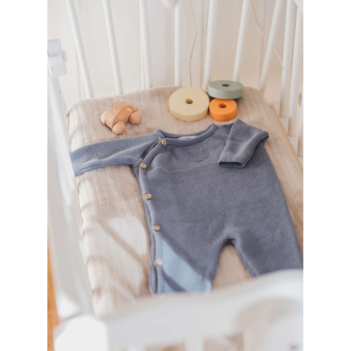 Combinaison Chat bleu orage, LA MANUFACTURE DE LAYETTE