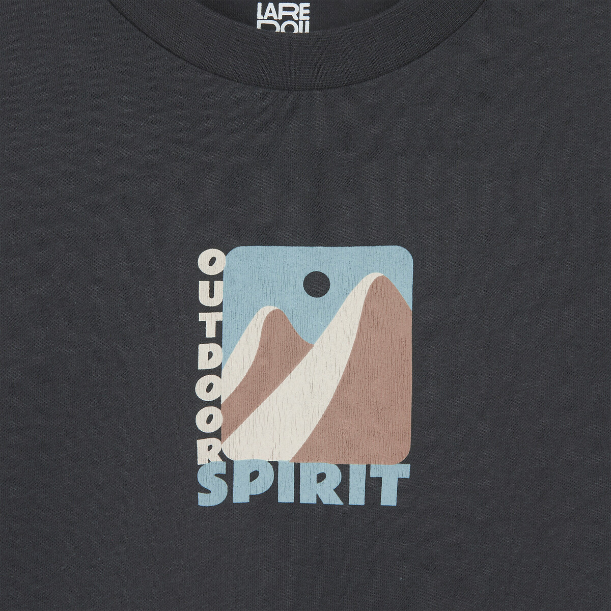 Lot de 5 T-shirts col rond, à manches longues, thème montagne multicolore, LA REDOUTE COLLECTIONS