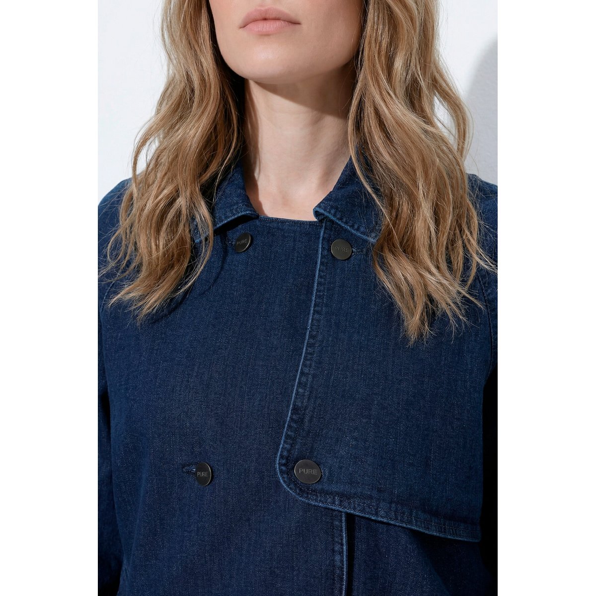 Trench-coat en jean, coton bio bleu jean, ULLA POPKEN