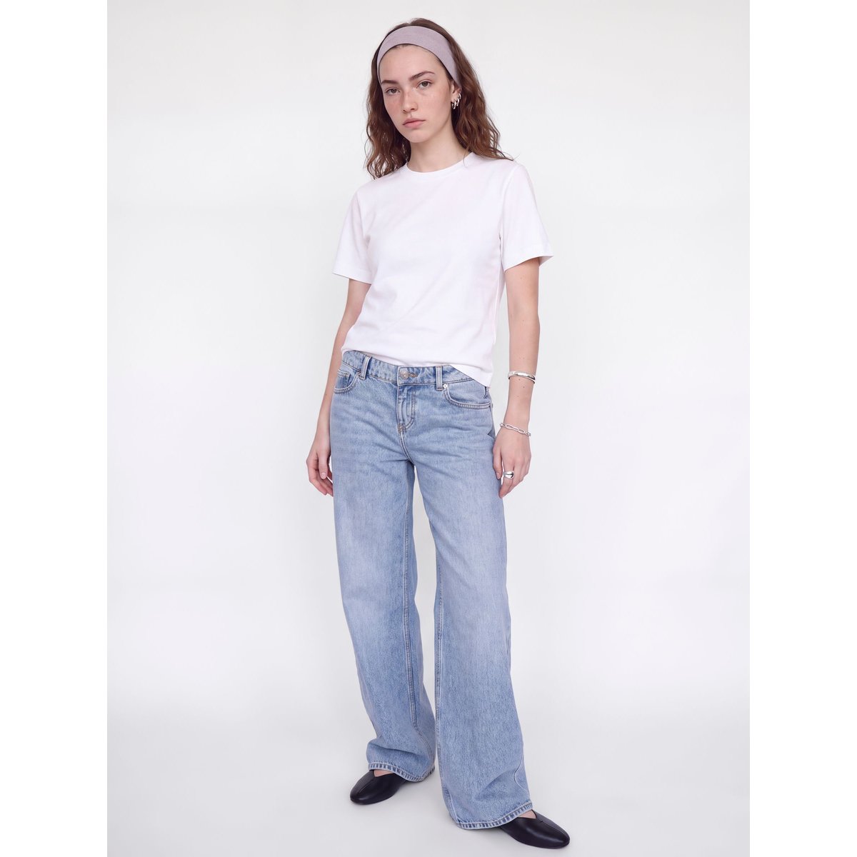 Jean À Coupe Large medium blue denim, JJXX