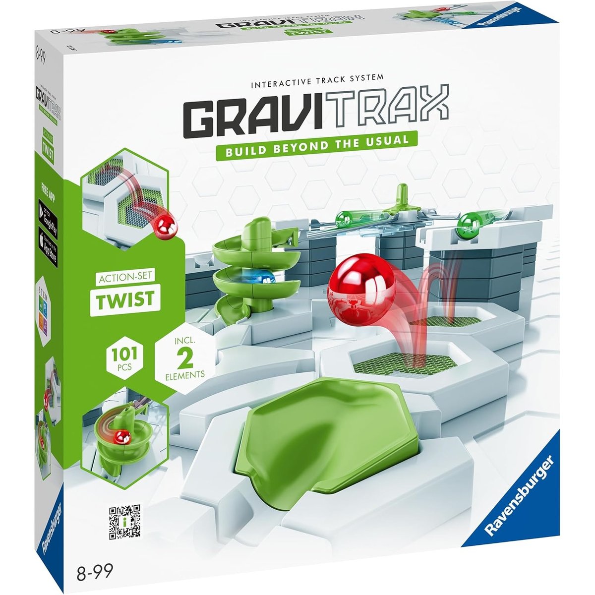 Gravitrax set Action Twist blanc, RAVENSBURGER