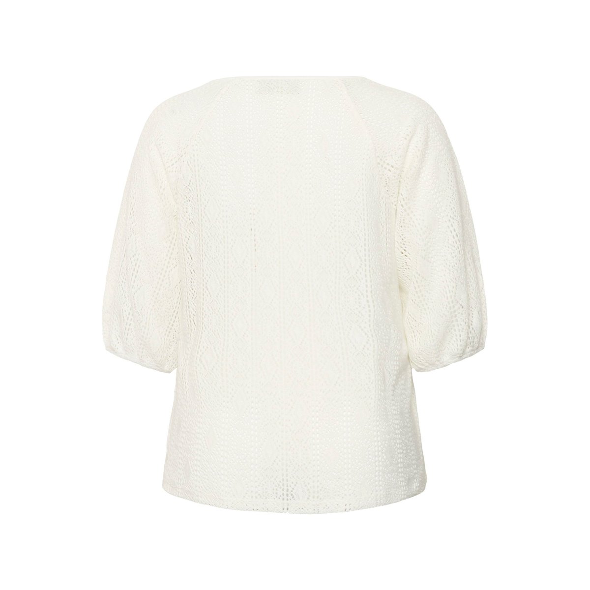 Blouse à manches courtes blanc chalk, KAFFE CURVE