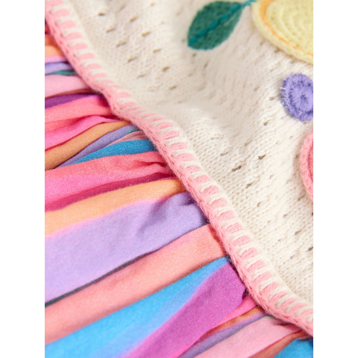 Robe brodée motif fruits arc-en-ciel, NEXT