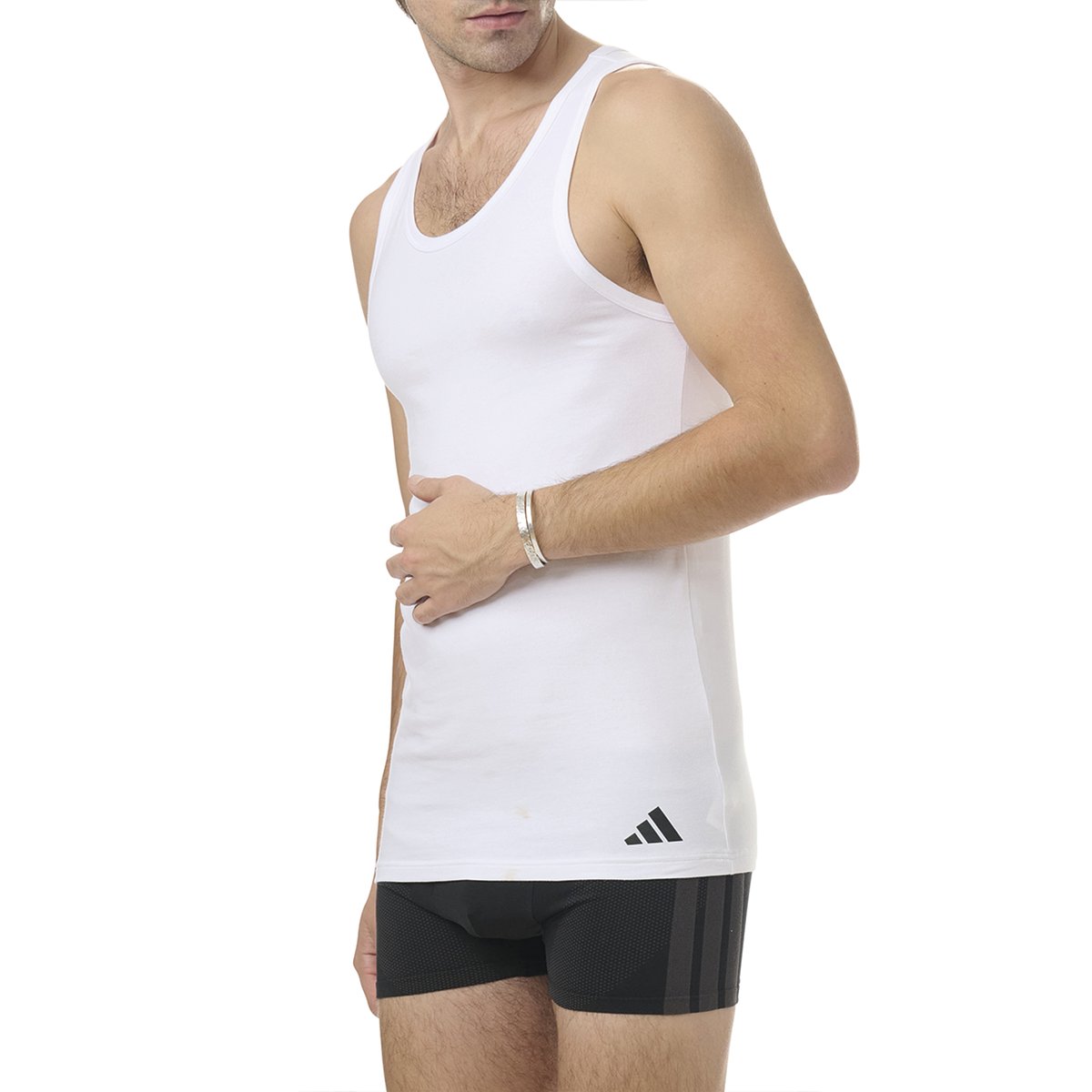 Débardeurs, lot de 2, ACTIVE FLEX COTTON blanc, ADIDAS SPORTSWEAR
