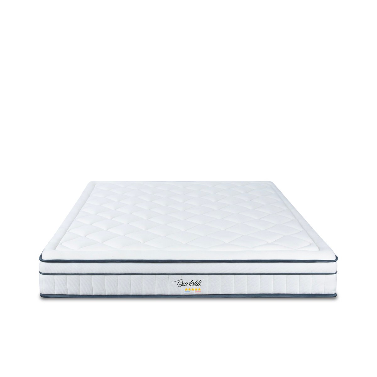 Matelas Ressorts Bartoldi 90x190 cm Accueil Mousse supersoft blanc, BELLECOUR