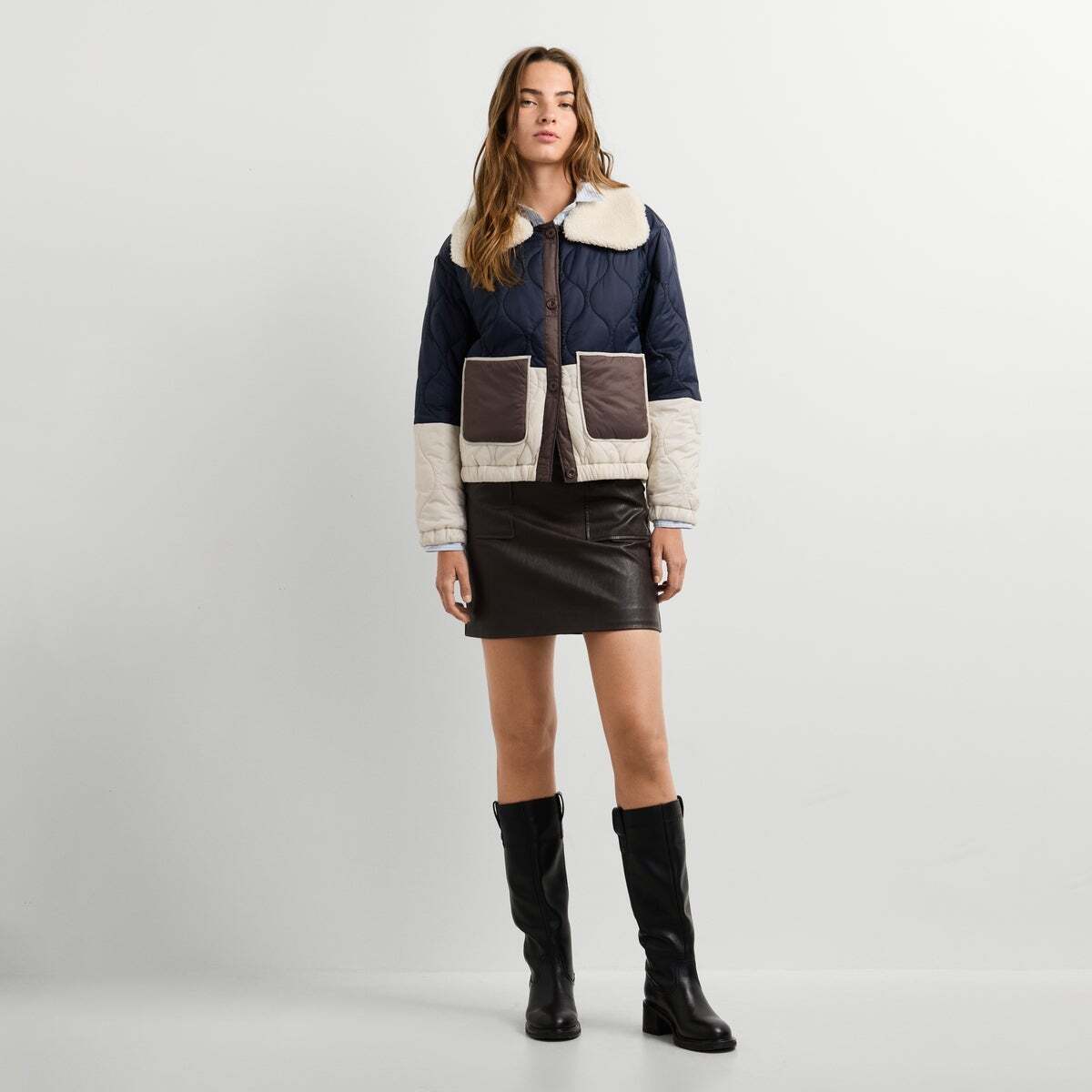 Bottes En Daim Avec Fermeture À Lacets bleu acier, PEPE JEANS