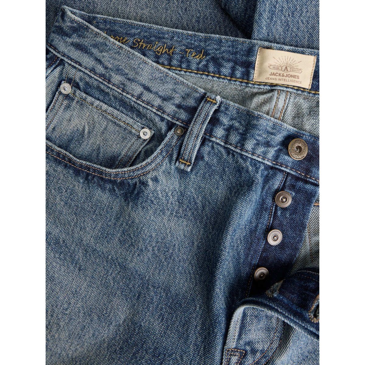 Jean Coupe Droite blue denim, JACK & JONES