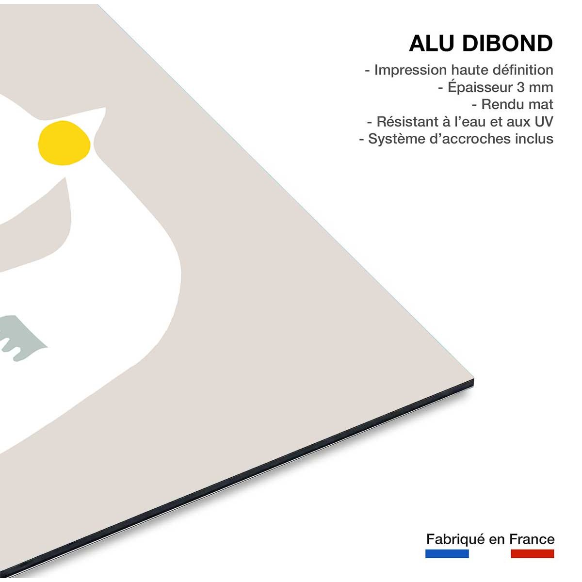 Tableau love birds tableau alu dibond, HEXOA