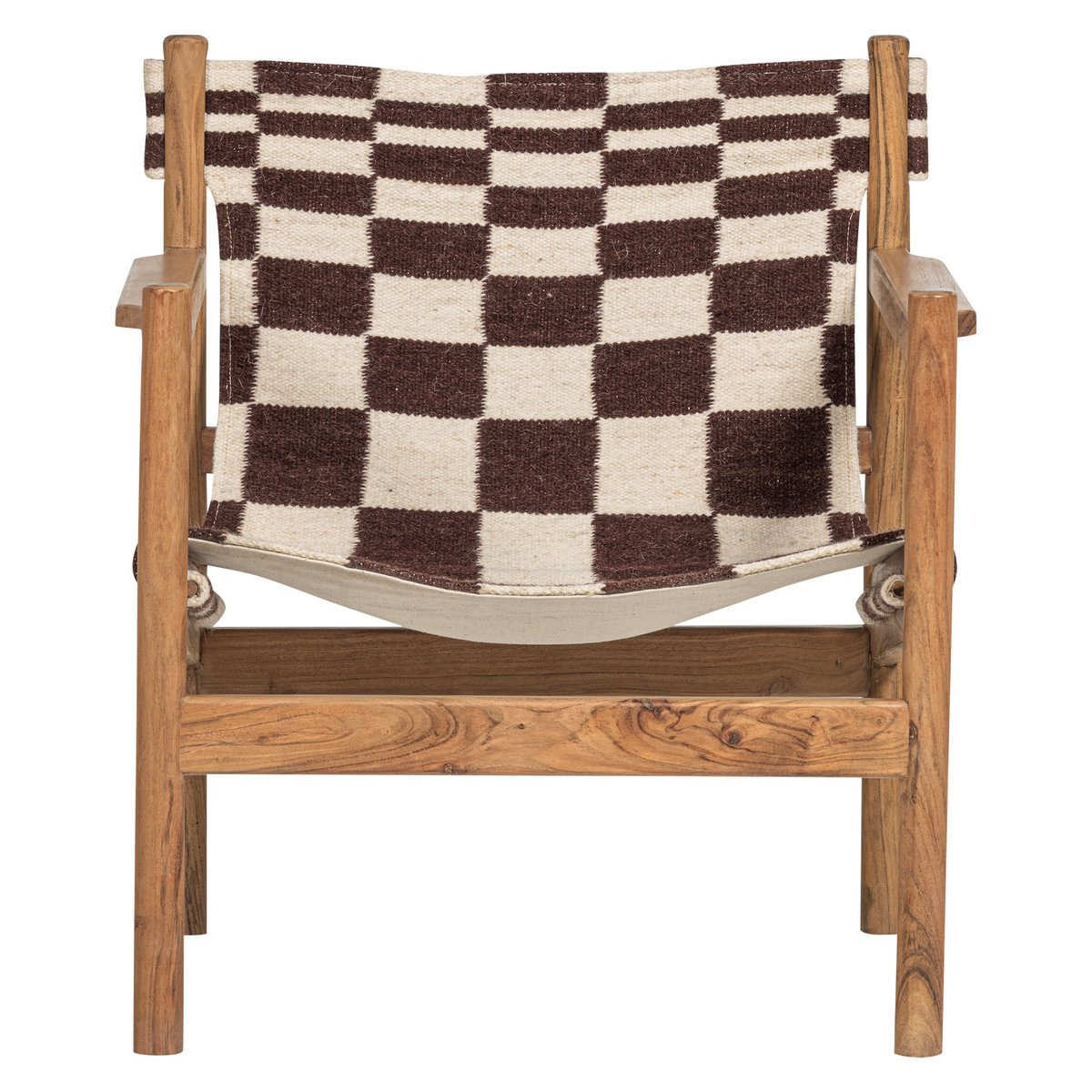 Fauteuil en bois d'acacia ZANO naturel, WOOOD