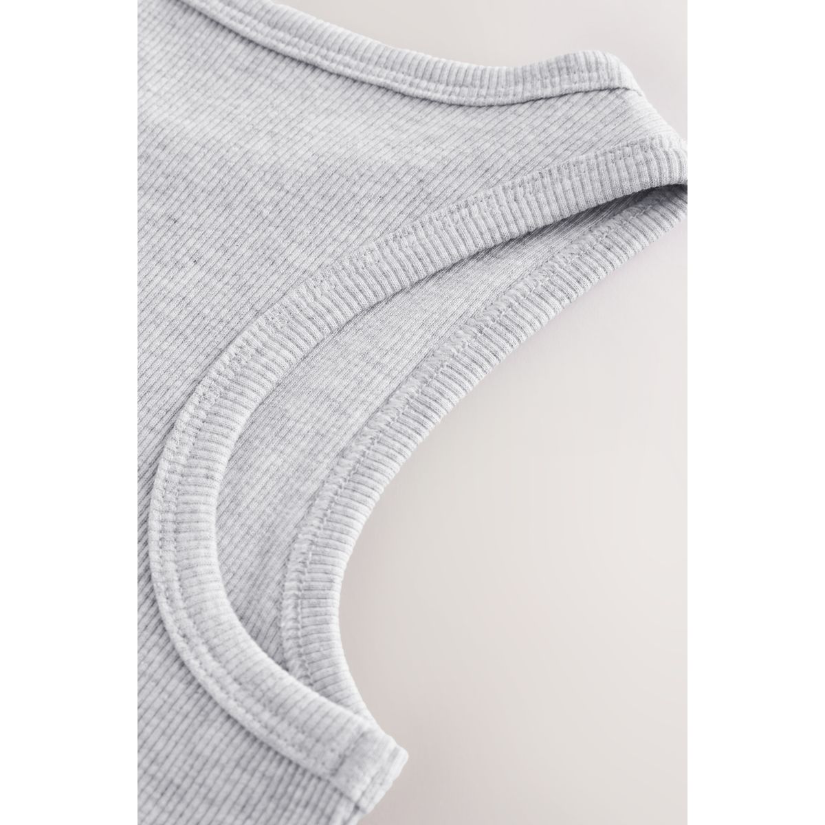 Débardeur côtelé, lot de 3 noir/blanc/gris, NEXT