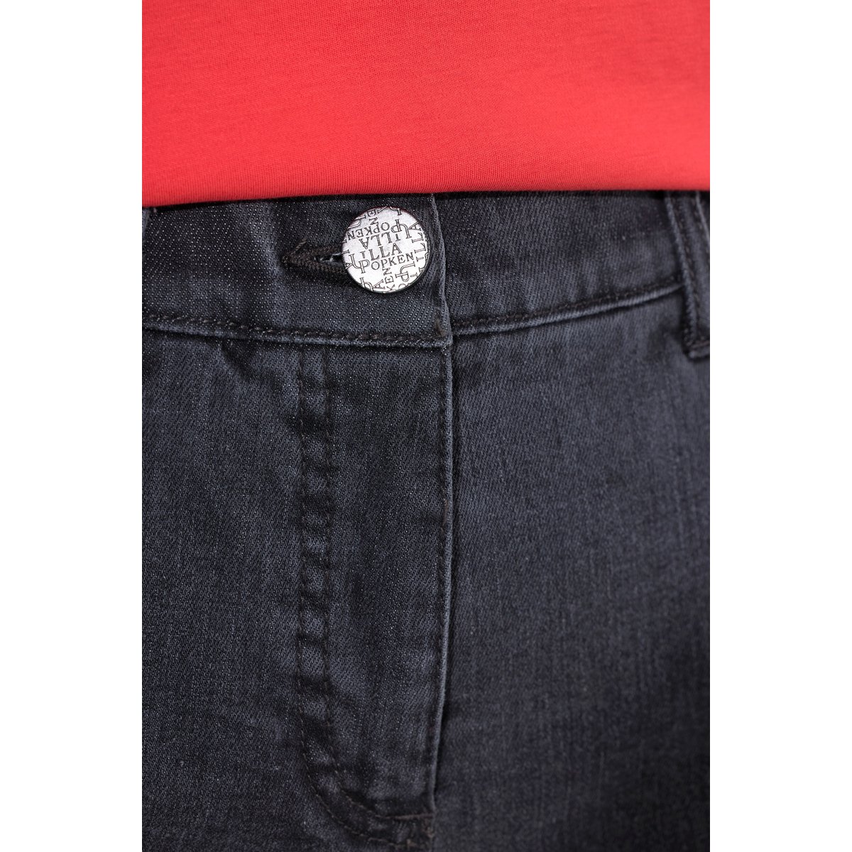 Jean Mary, coupe large jean gris foncé, ULLA POPKEN