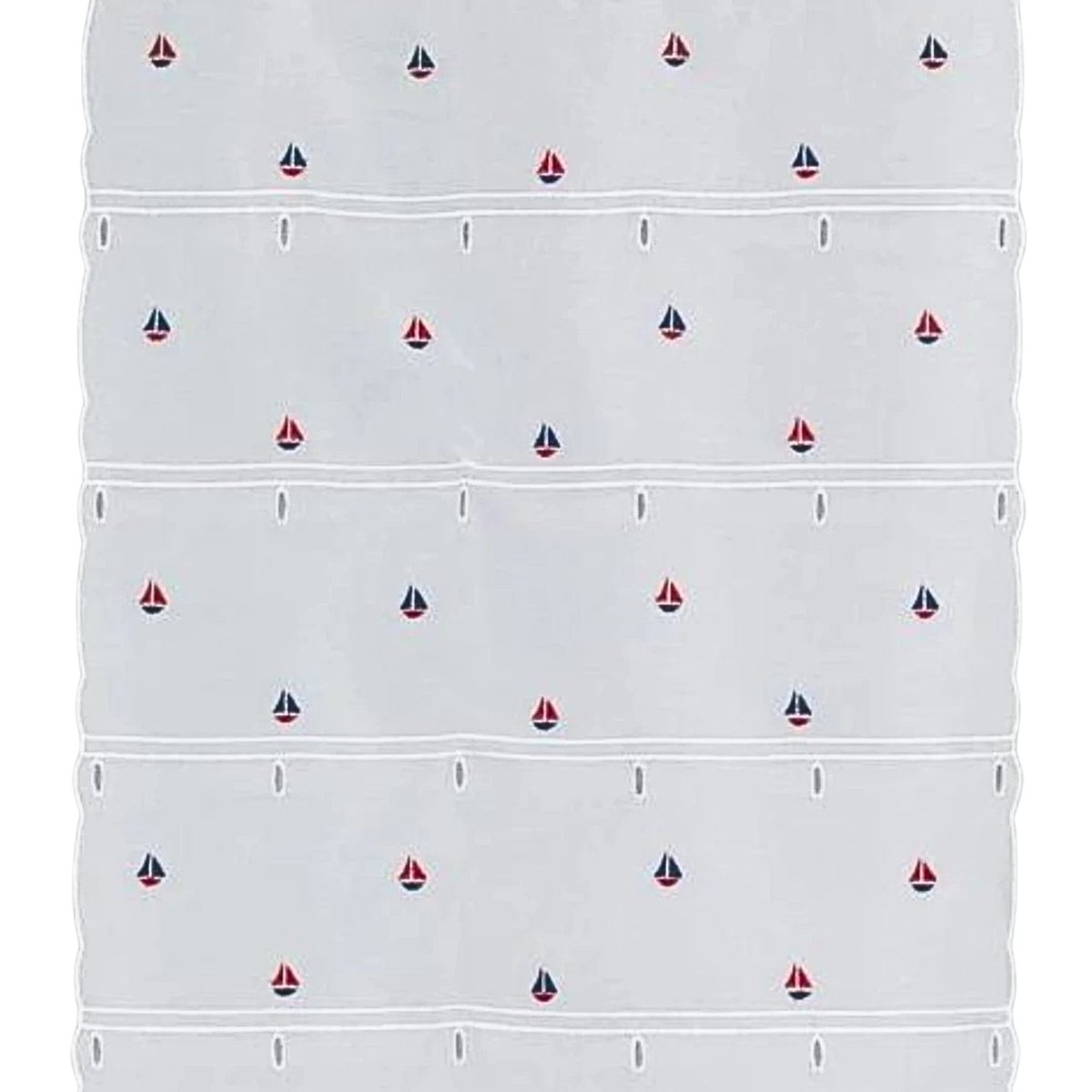 Modulable brodé petits navires blanc, HOME MAISON