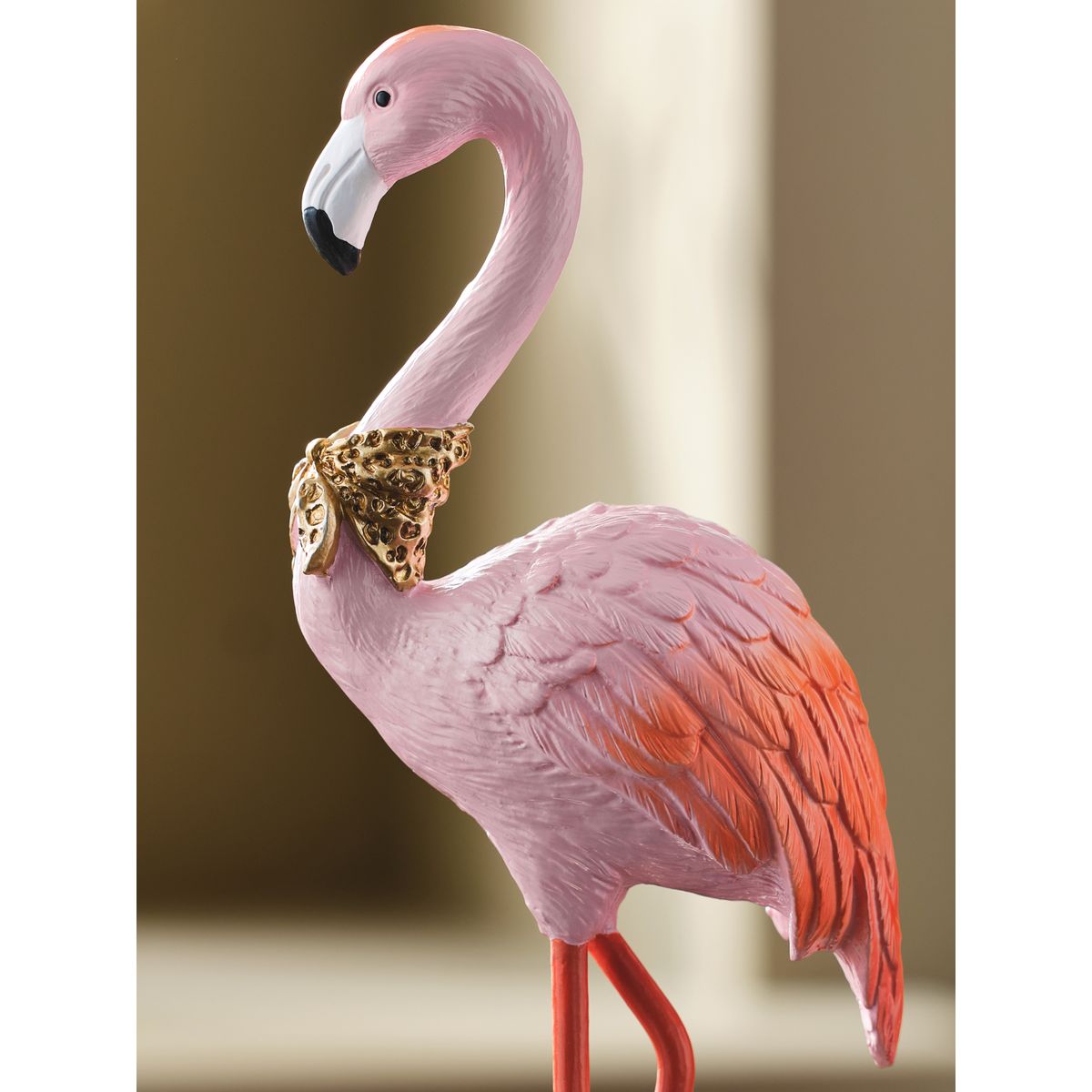 Décoration flamant rose avec accents dorés rose, NEXT