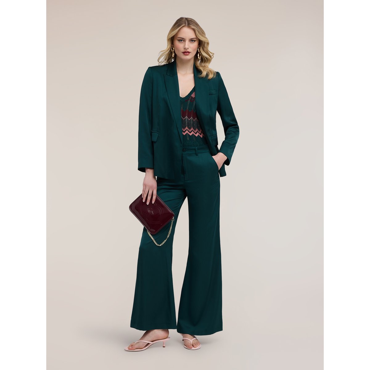 Pantalon palazzo vert, MOTIVI