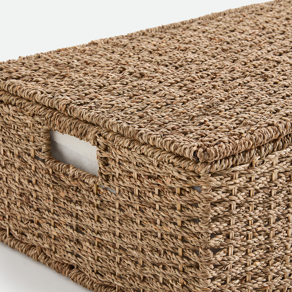 Malle de rangement dessous de lit, en jonc de mer, JUBO naturel, LA REDOUTE INTERIEURS