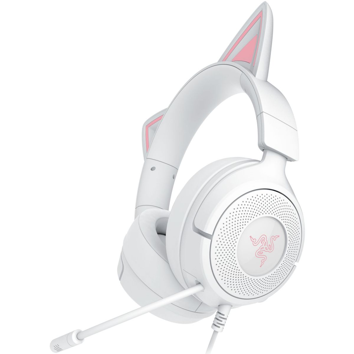 Casque gamer KRAKEN KITTY V3 X BLANC couleur unique, RAZER