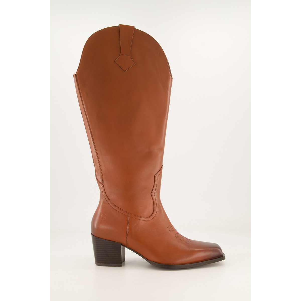 Bottes en cuir tige XL , pied large terre cuite, ULLA POPKEN