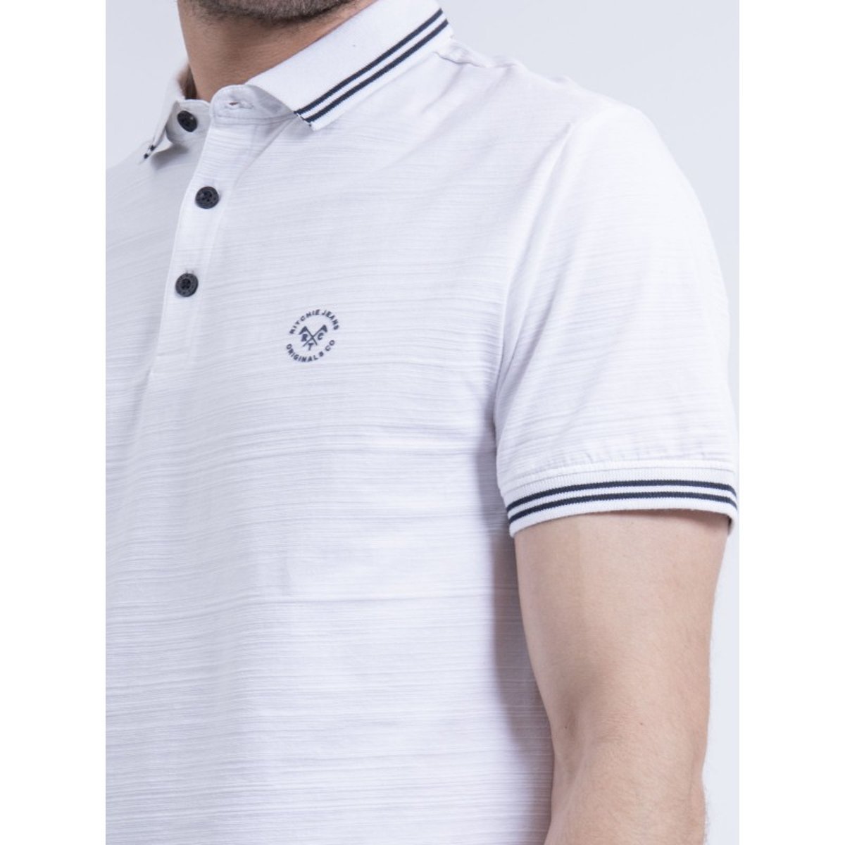 Polo Manches Courtes Pur Coton Pilias blanc, RITCHIE