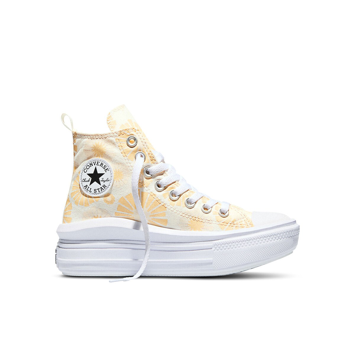 Baskets CHUCK TAYLOR ALL STAR MOVE SUNNY SIDE UP ecru/jaune, CONVERSE